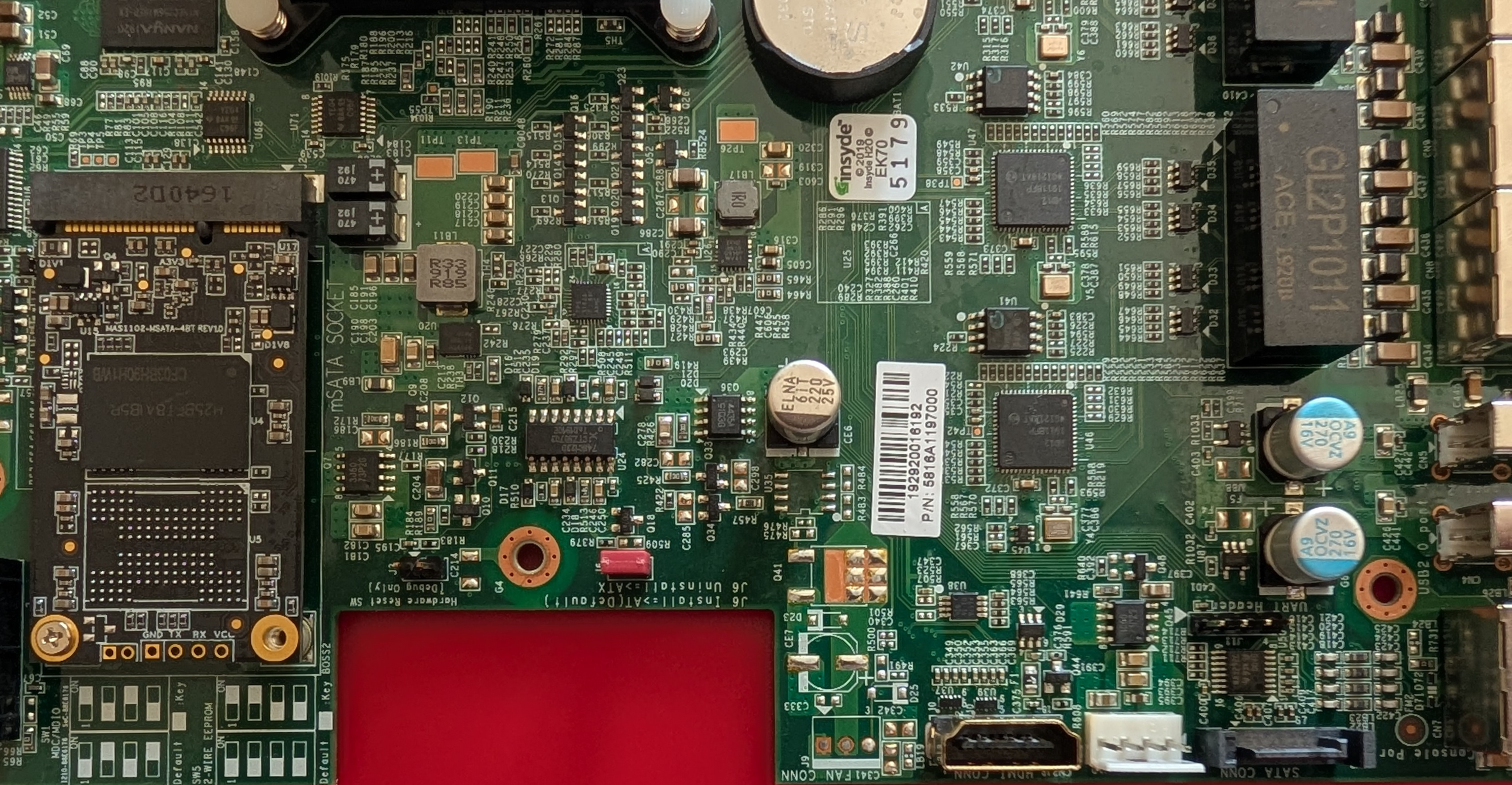 HDMI port soldered onto the T70